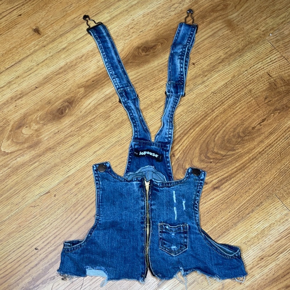 Repurposed Dollhouse Denim Chest Rig/Top - Picture 5 of 6
